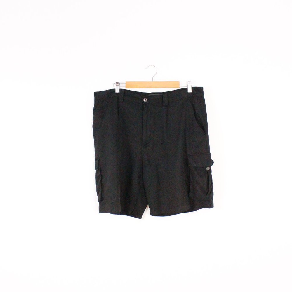 Croft & Barrow Black Pleated Cargo Short